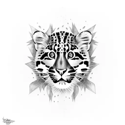 Clouded Leopard In Forest