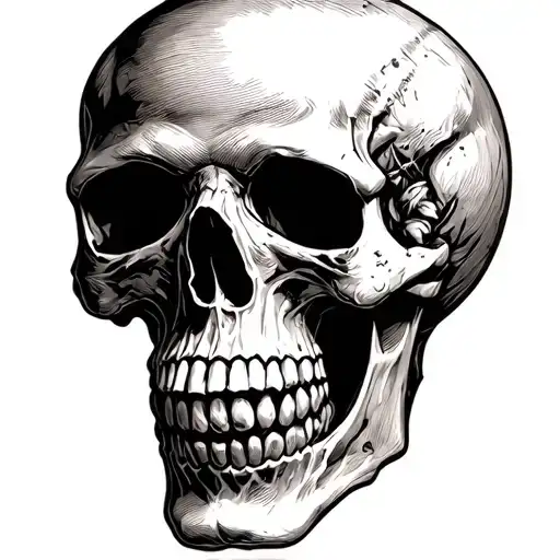 See No Evil Skull Soft Shading