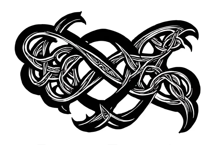 Celtic Ban Sign Wrapped Loosely