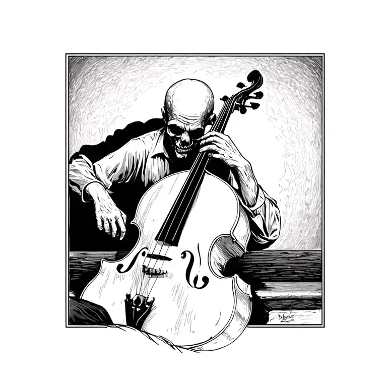 A Dead Man Plays The Double Bass