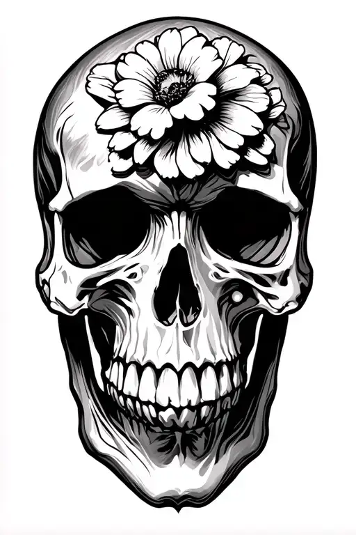 Skull Without Frowers