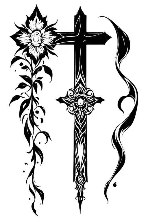 Black Christian Cross