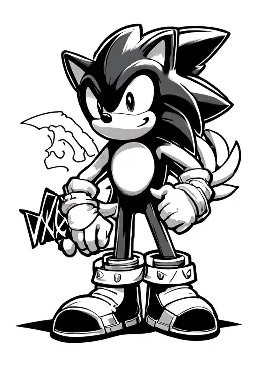 Sonic With The Name Adiel