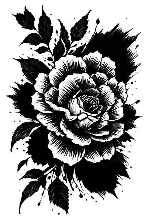 Brush Stroke Tattoo Arm