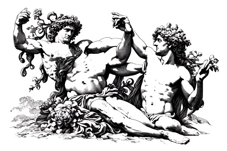 Apollo And Dionysus Figthing