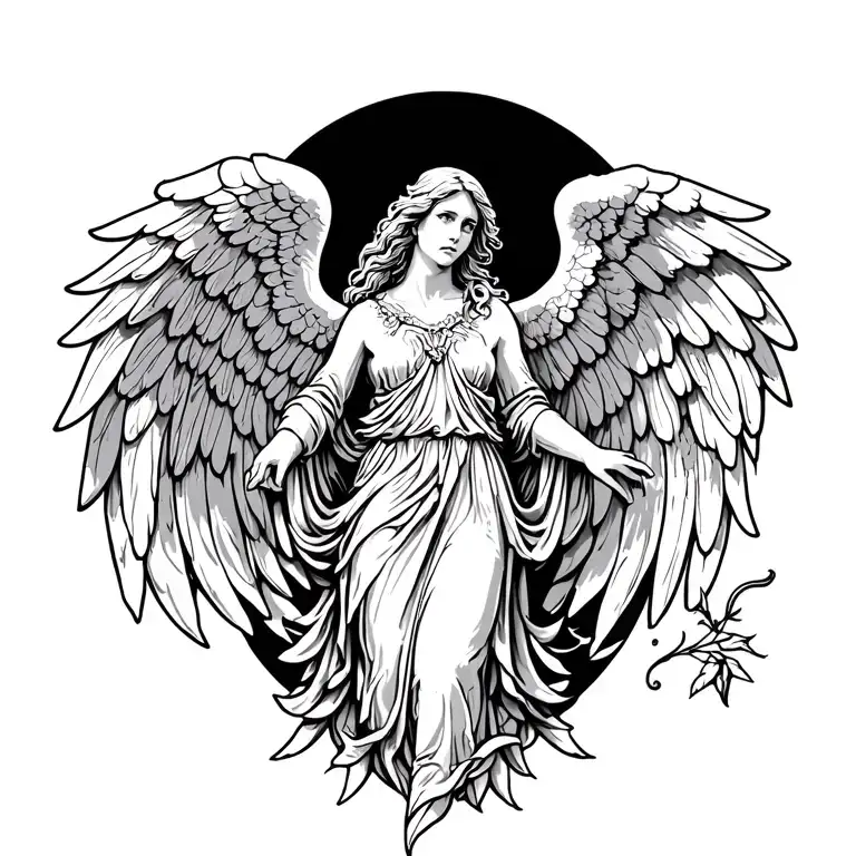 Angel Tattoo Design