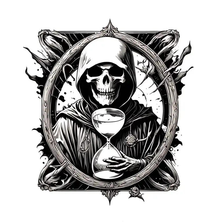 Reaper With Hourglass