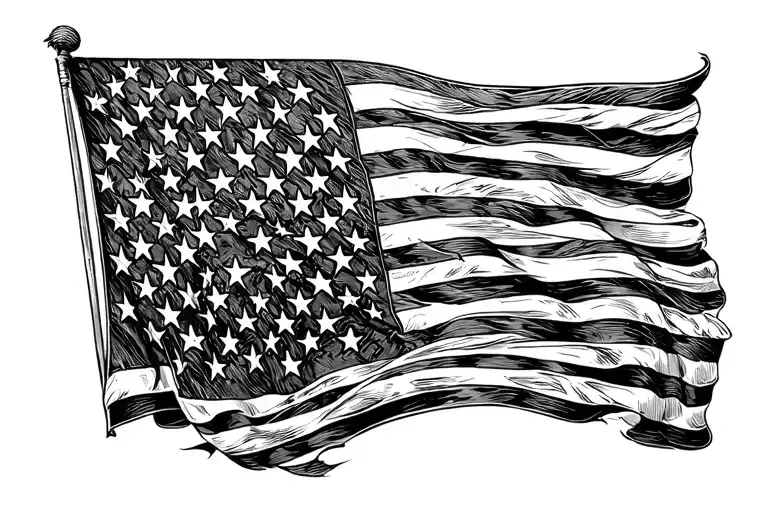 American Flag Incorporated With We The People