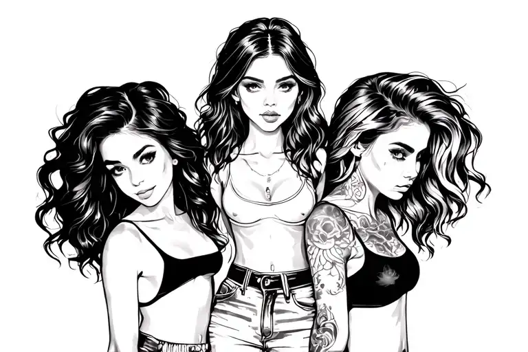 2 Girls Standing Back To Back One Is Beautiful And The Other Is A Hot Mess