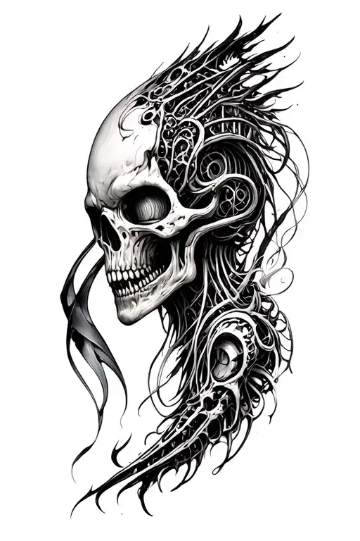 Hr Giger Biomechanical Sleeve