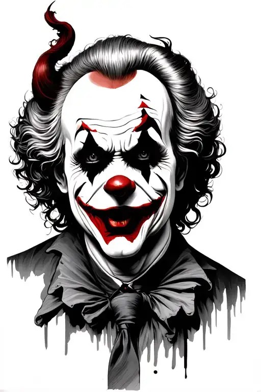 Combination Between Pennywise And Joker