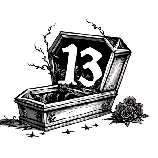 Coffin With Number 13 Incorporated