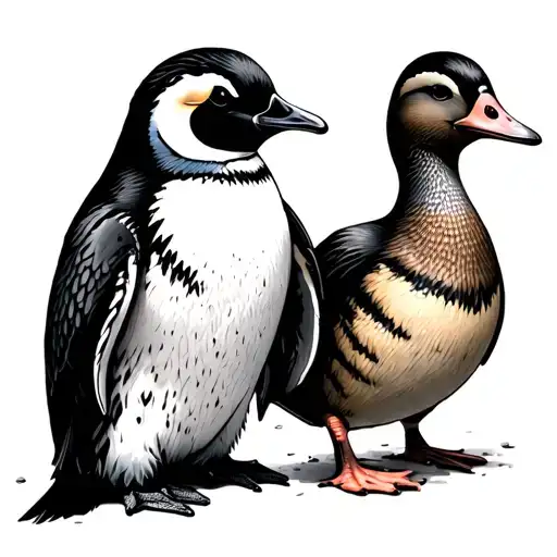 Gothic Penguin And Duck Mix