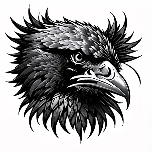Ravens Head On A Forearm Half Sleeve