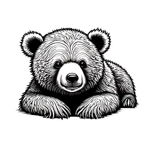 Baby Bear Outline