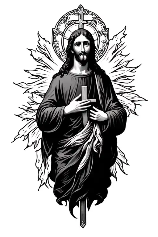 Catholic Cross With Jesus