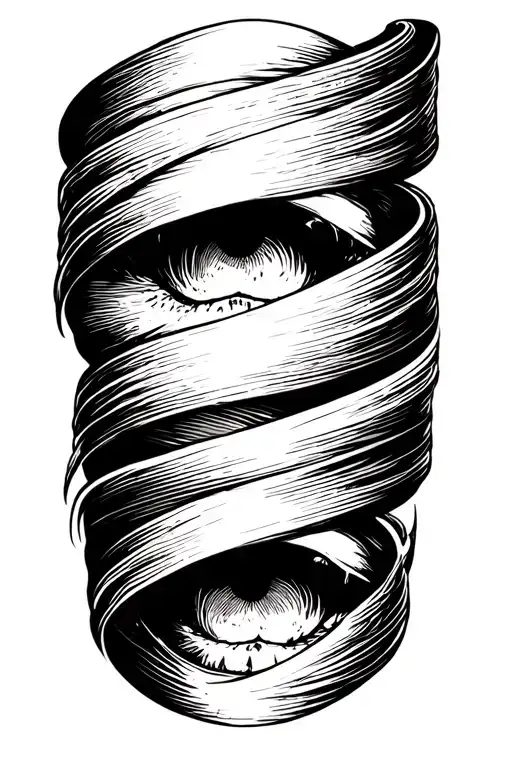 3 Separate Solid Bands Getting Slightly Bigger From The Wrist To The Upper Fore Arm