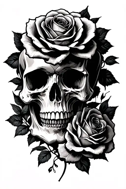 Skull And Roses