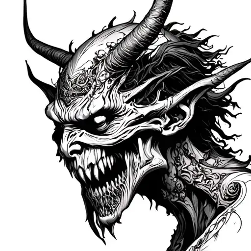 Scary Demon God Figure