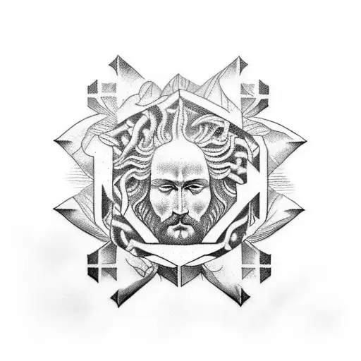 Combine Leonardo Art And Symbols Of Jesus In A Unique Way