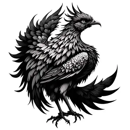 Phoenix Bird Tattoo idea