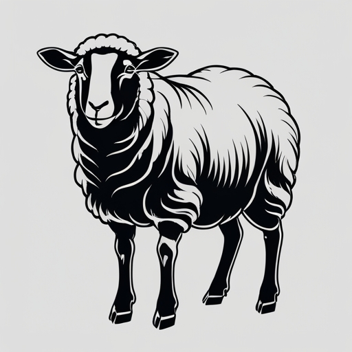 Sheep Outline