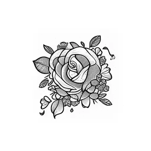 Inspirational Quote Surrounded By Delicate Flowers