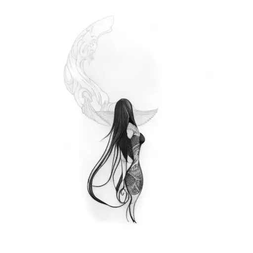 A Girl In A Black Dress