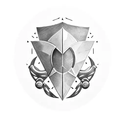 Spartan Lambda Shield And Music Notation