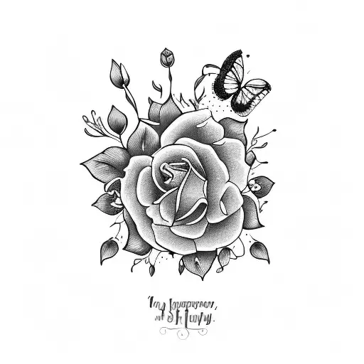 Inspirational Quote Surrounded By Delicate Flowers