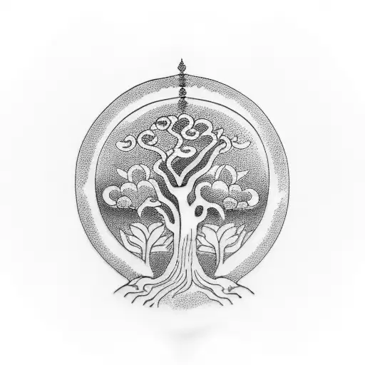 Tree Of Life With Buddha