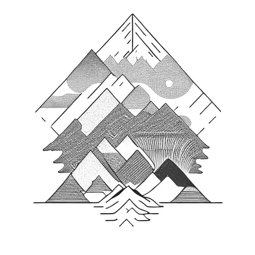 A Majestic Mountain Range With A Winding Road Leading Through It