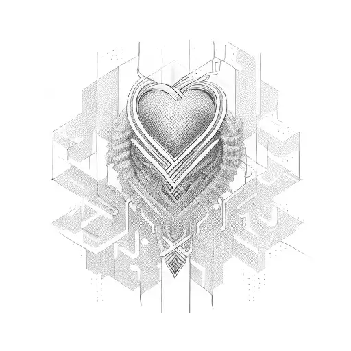 A Heartbeat Line Forming The Word 'Miha'