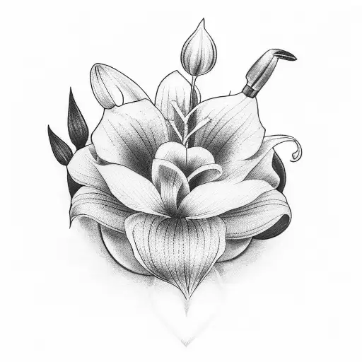 Lily And Bleeding Heart