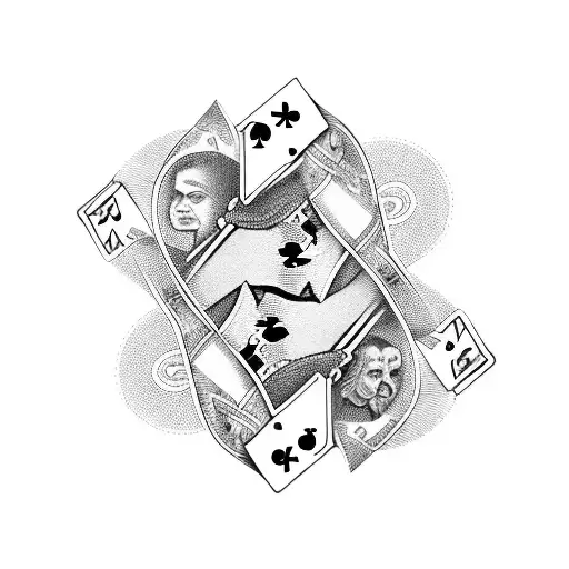 A Playing Card With A Dollar Sign On It