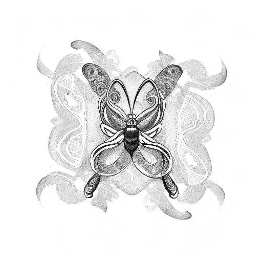 Infinity Symbol With Date And Butterfly