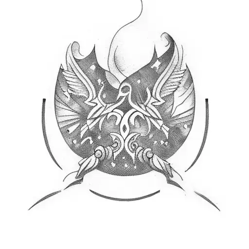 Small Religious Text Tatoo On The Back