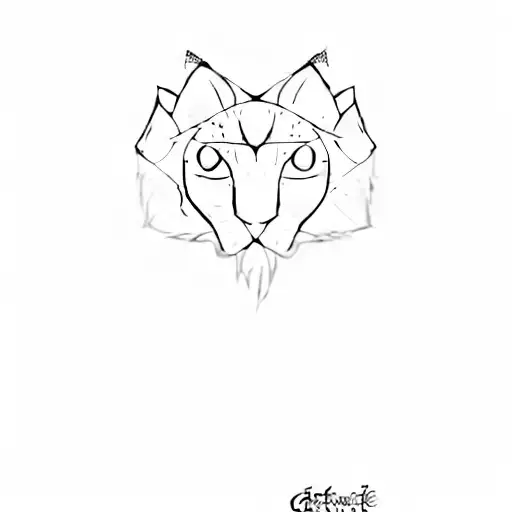 A Black Cat On A Black Background