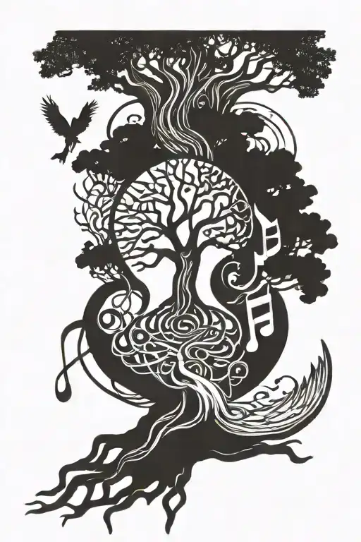 Combine Ygdrasil And Music Notes