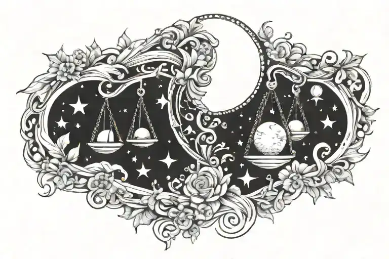 Libra Moon Stars