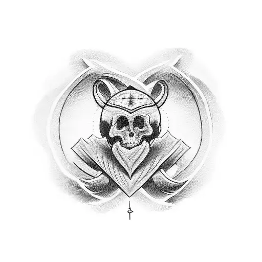 Small Religious Tatoo On The Back