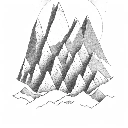 A Majestic Mountain Range With A Hidden Hiking Trail