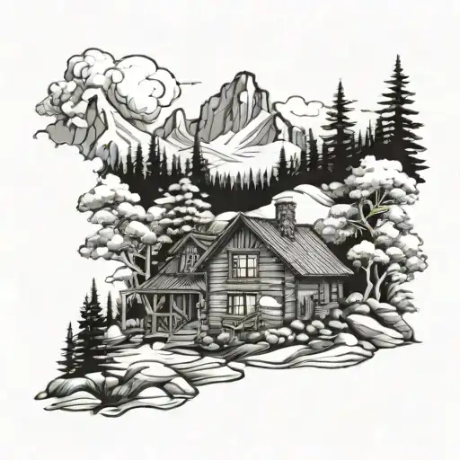 Mountain Cabin With A Steam And Family