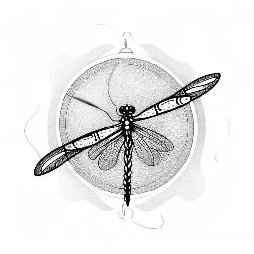 Dragonfly And Fishing