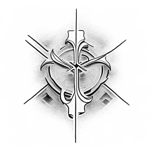 Afterlife Music Logo On A Jesus Cross