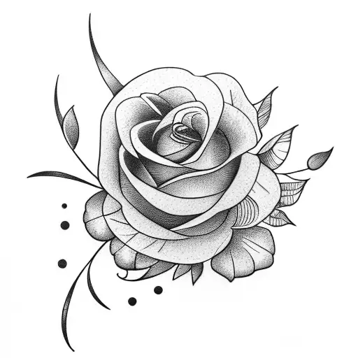 Flowers With A Robin