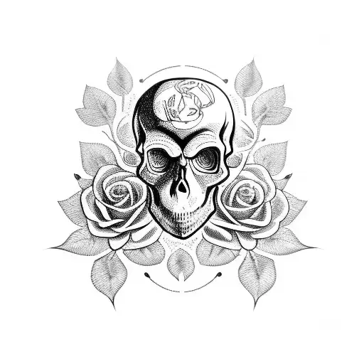Skull And Roses