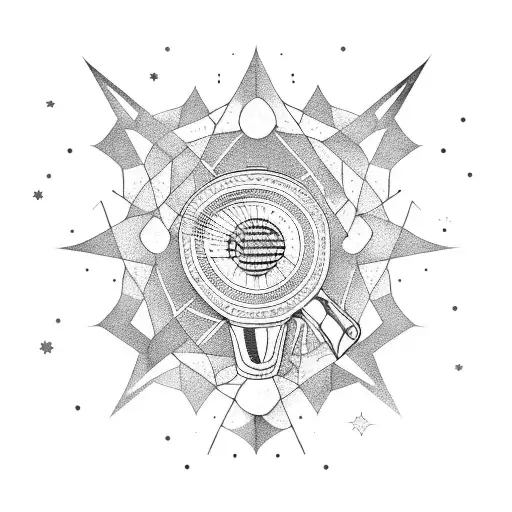 Acoustic Guitar With Stars