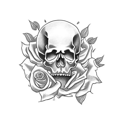 Skull And Roses