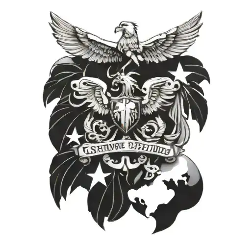 Semper Fidelis With Eagle Background